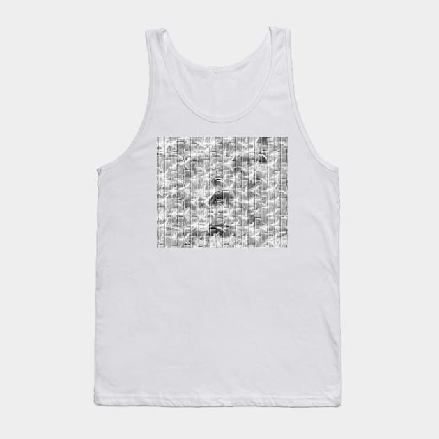 Elegant, modern pattern, silver stars and block for any occasion Tank Top by Hujer